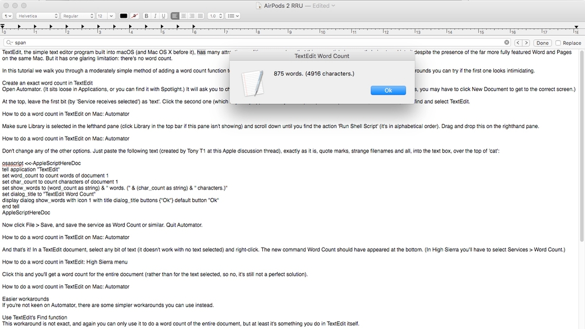 word 2011 for mac command to go to a page